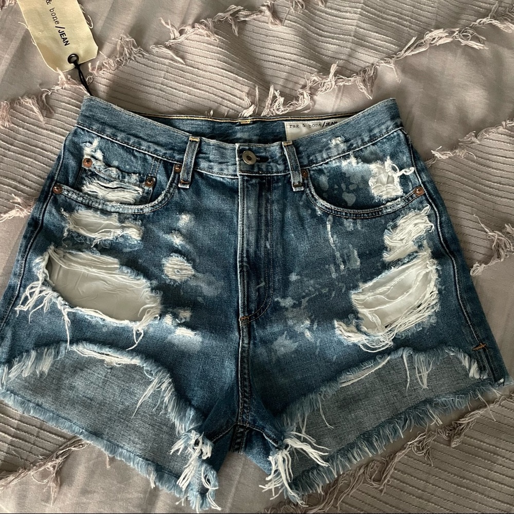 Nwt Rag And Bone Cut Off Jean Shorts Size 28 Runs… - image 2